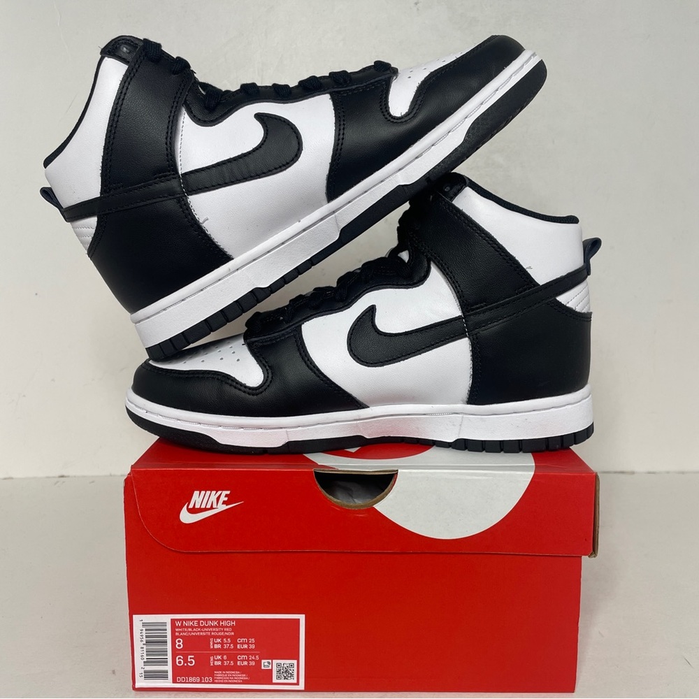 Nike Dunk High WMNS “Panda/Black White” 2023 - Picture 3 of 4